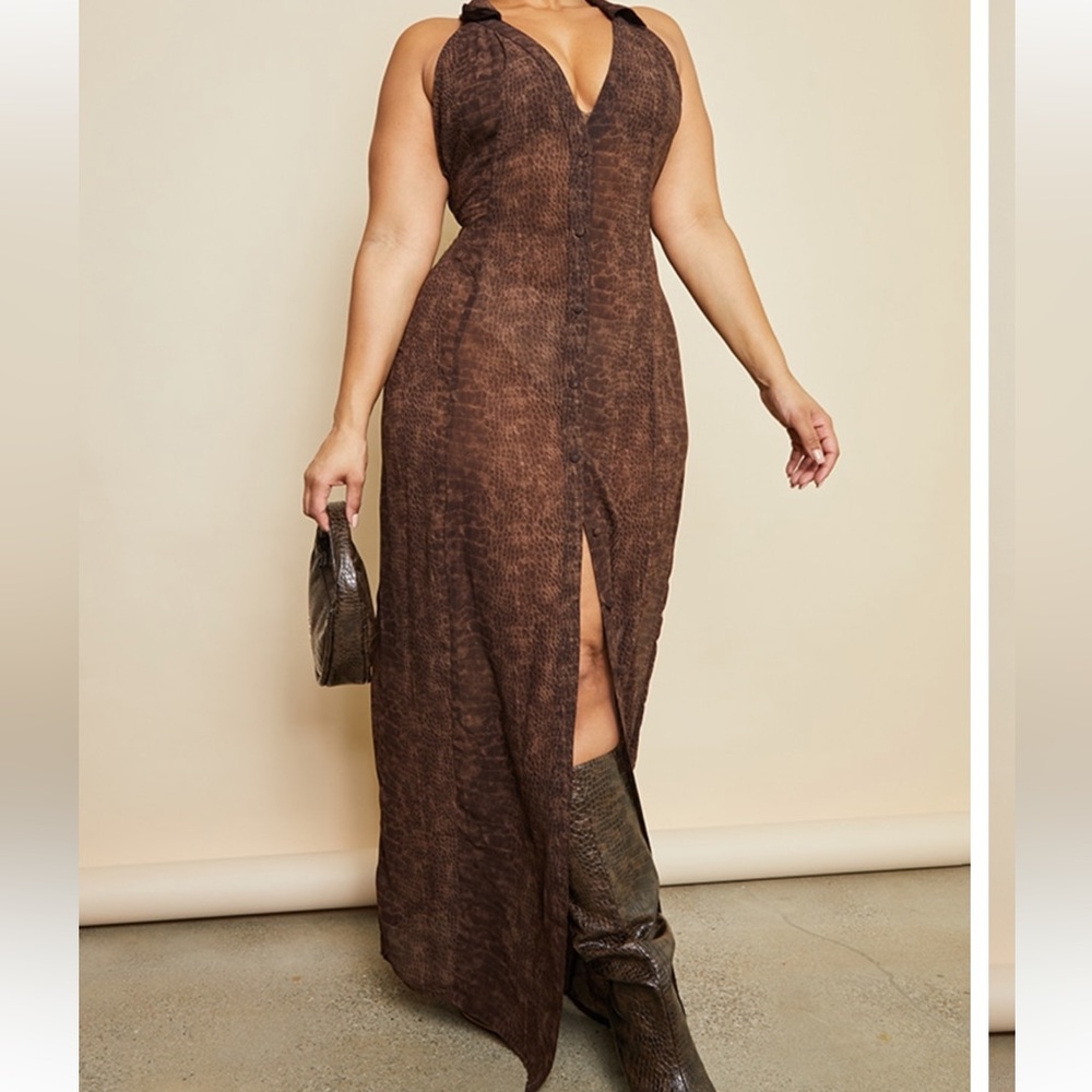 Maxi dress brown